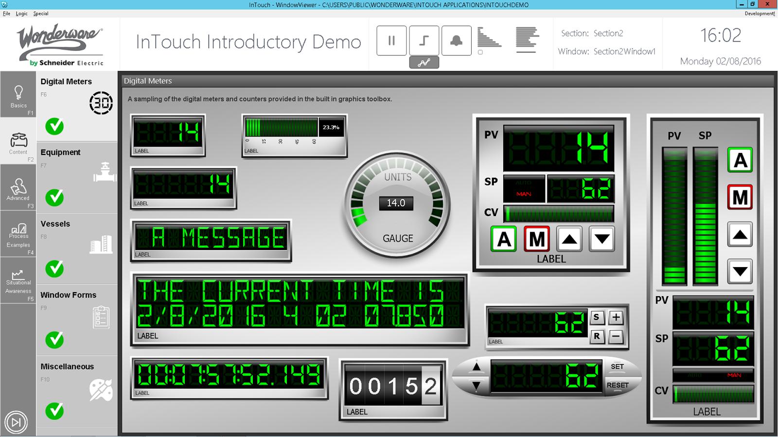 Giao diện SCADA InTouch Wonderware giám sát nhà máy công nghiệp