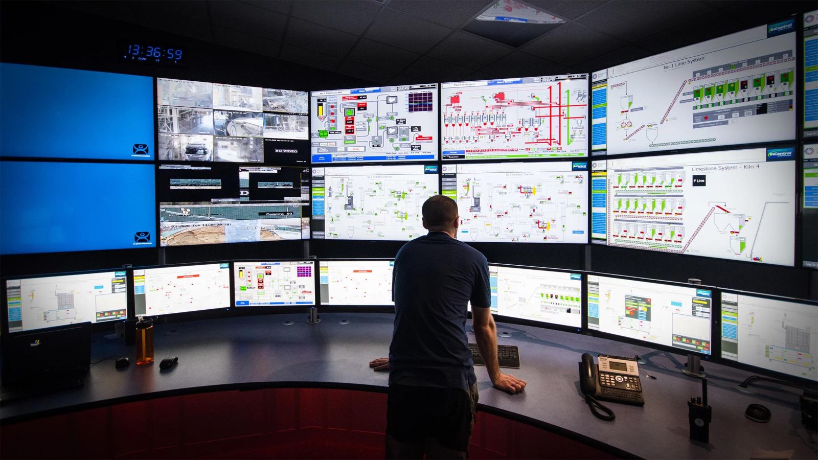 Dashboard SCADA InTouch Wonderware giám sát nhà máy thực tế tại Hải Âu Automation